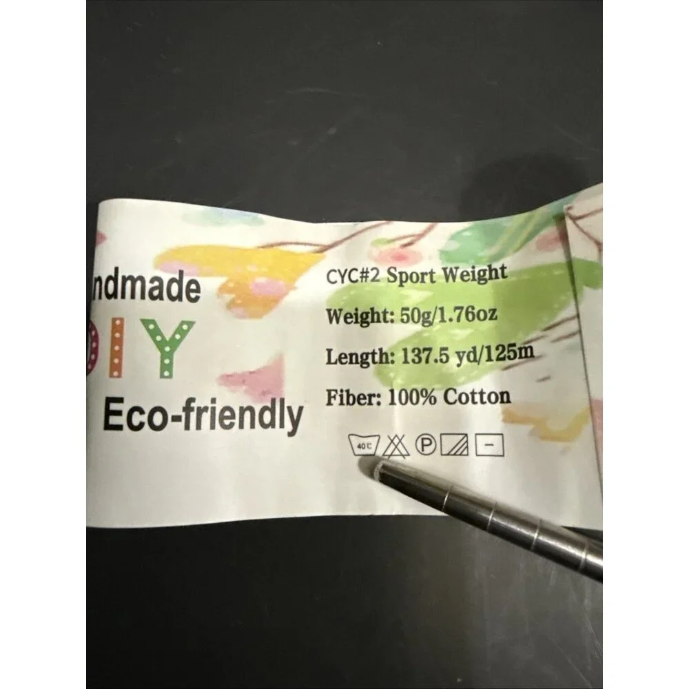 DIY Yarn Handmade Eco-friendly Pure 100% Cotton Tan Lot of 5 Skeins 1.76 oz each - Picture 8 of 9